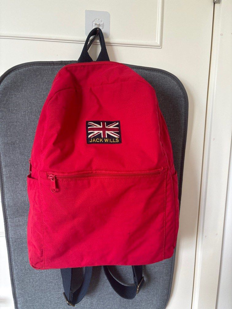 Jack wills red backpack sales