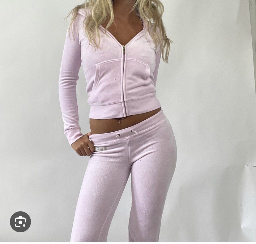 Juicy couture light pink tracksuit set Women s Fashion Dresses