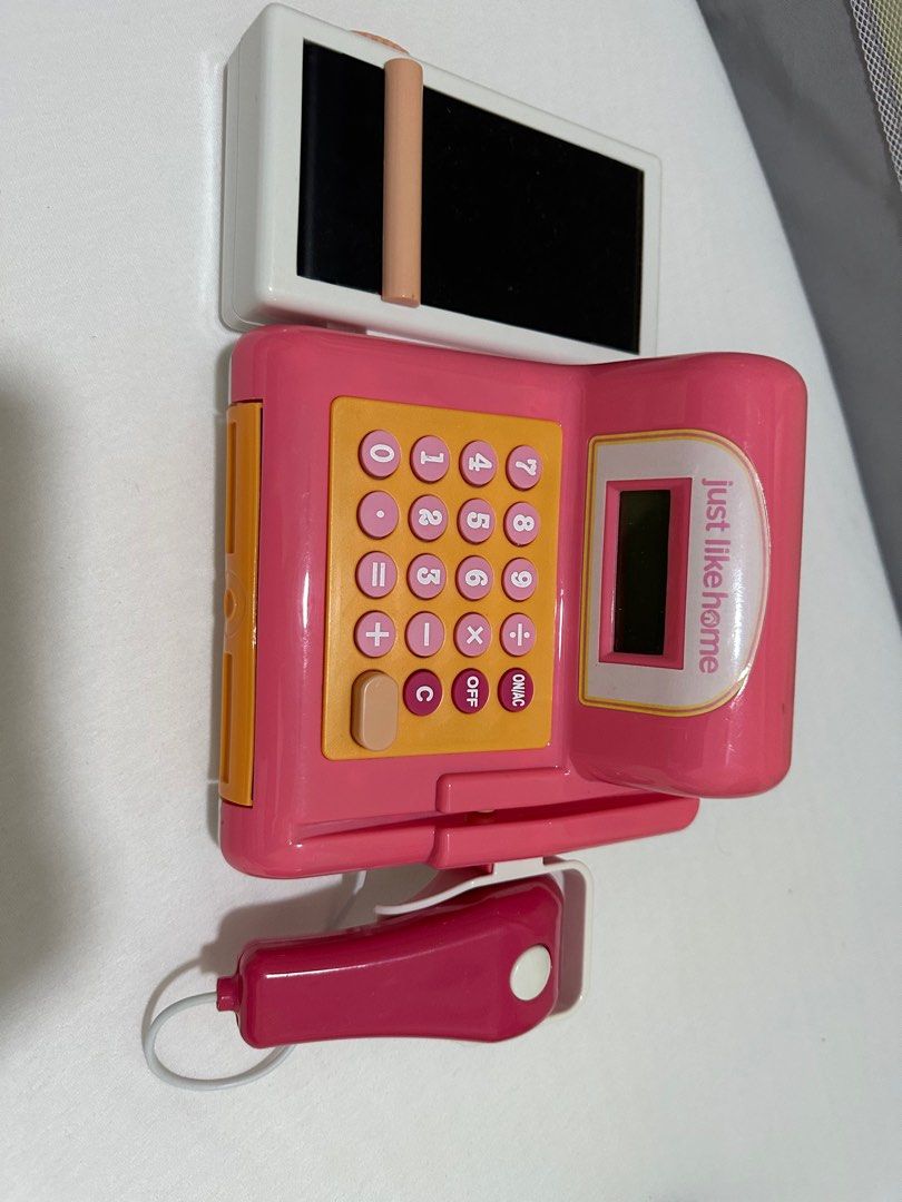 Money Box Just Like Home Kids Cash Register (Green) With Scanner