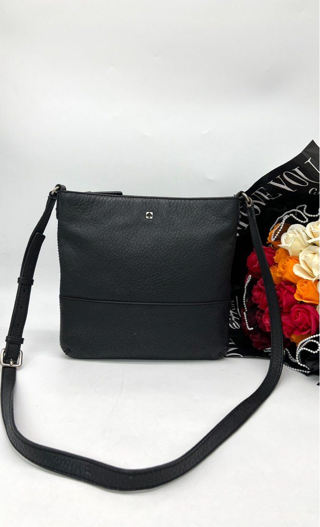 Kate Spade New York Bay Street Cora Black LeatherShoulder Bag