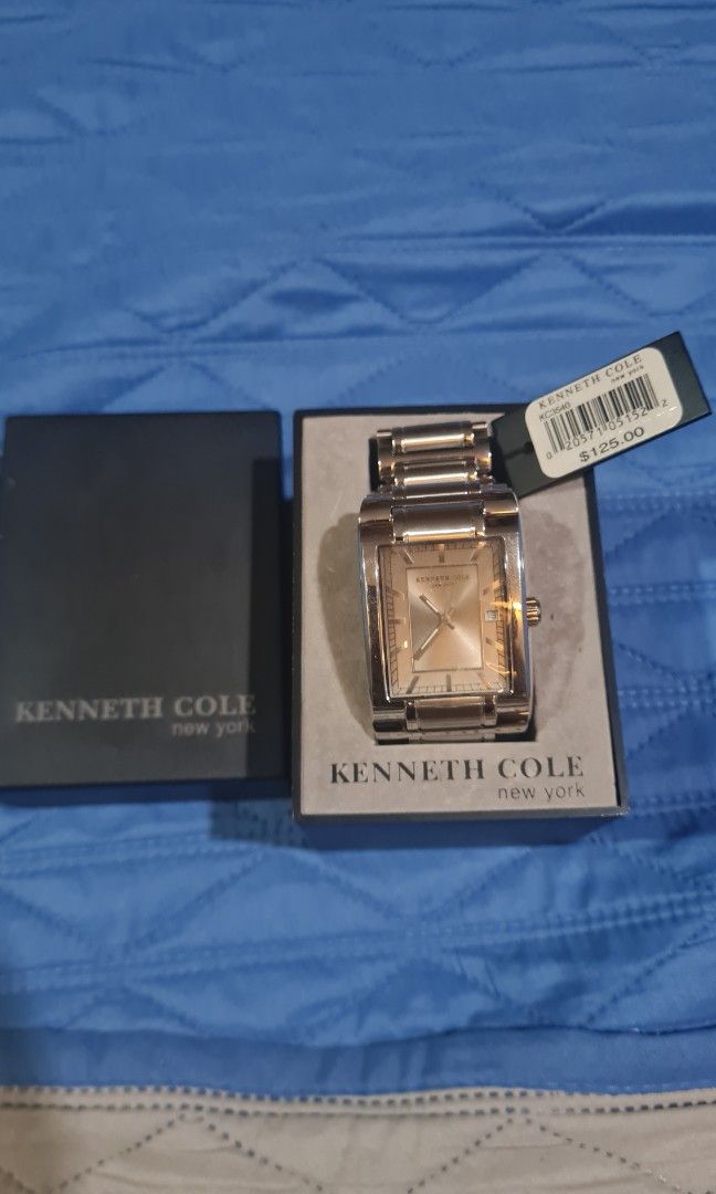 Kenneth Cole watch brand new (Category: Men's Watches) located in Paranaque City. Submitted by MrDeclutterRGSD (Listing ID 1281182359, Image 2). Description: Brand new Kenneth Cole watch Orig price 125USD (P6500) Selling for 2850k only never worn still with box and tag.