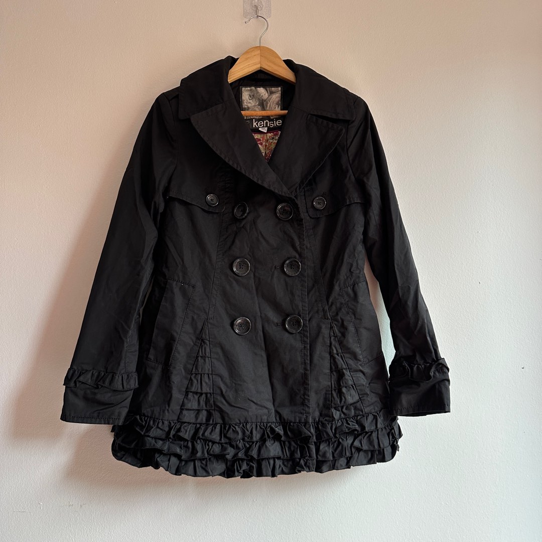 Kensie black coat cheap