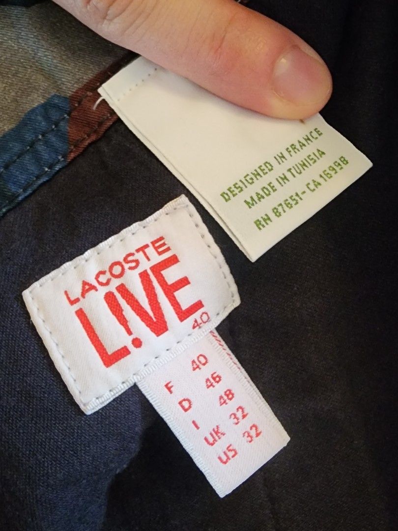 Lacoste live camo new arrivals