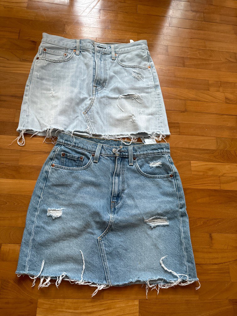 Levis denim skirt zara cheap