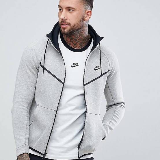 Gray top nike jackets