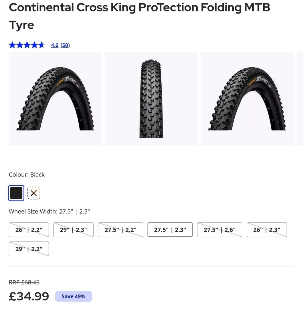Continental cross king 26 discount 2.3