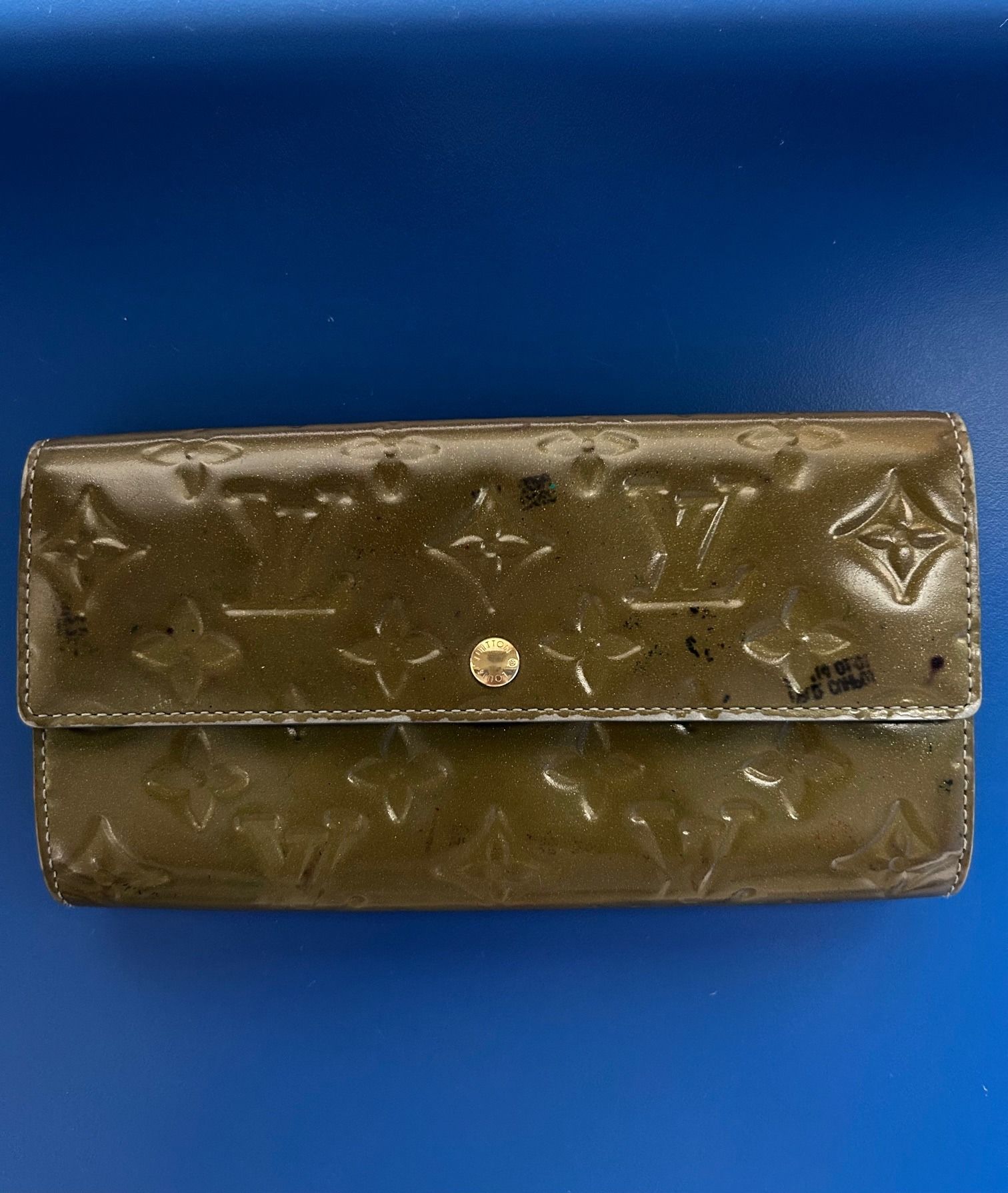 Lv patent leather wallet discount