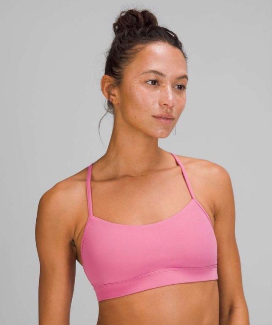 Lululemon Flow Y Bra in Pink Blossom - Size 6, Women's Fashion, Activewear  on Carousell