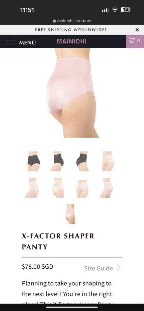 Mainichi X Factor Shaper Panty, Women's Fashion, New Undergarments
