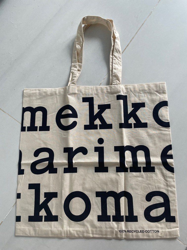 Marimekko canvas outlet tote bag