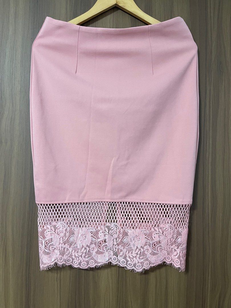 Pink coral pencil on sale skirt