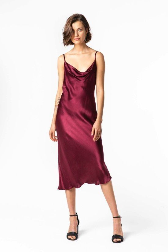Mia bias cowl midi dress clearance