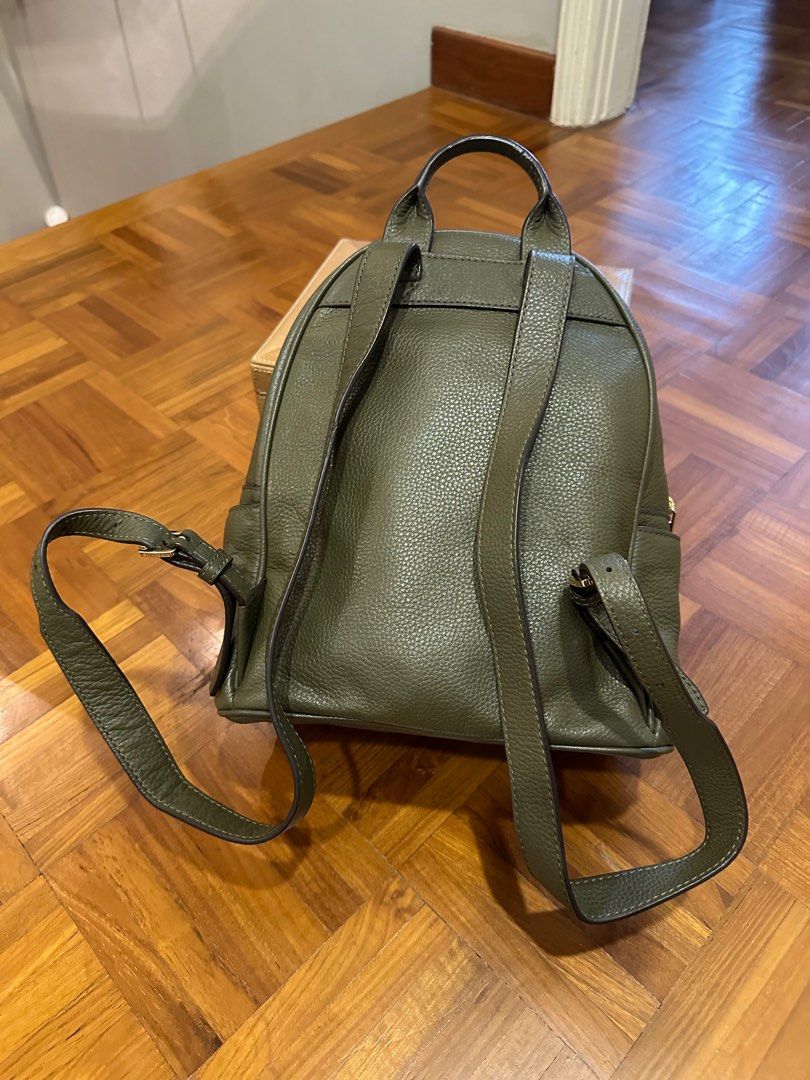 Olive green 2024 michael kors backpack