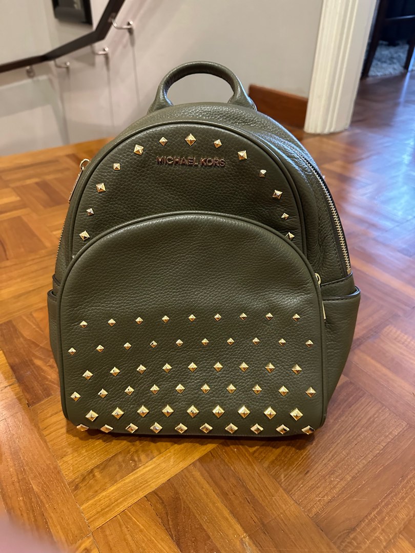 Michael kors backpack green sale