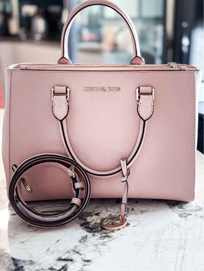 MICHAEL Michael Kors VAUGHN OVAL - Across body bag - soft pink/light pink -  Zalando.co.uk