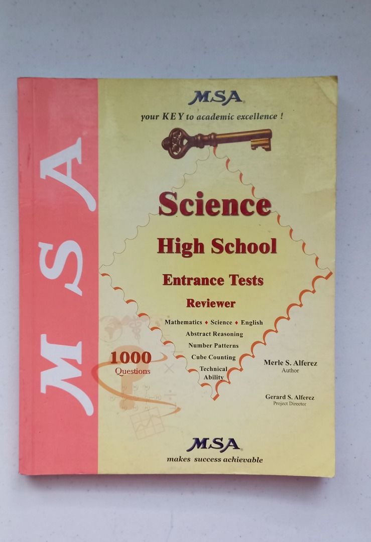 MSA Science High School Entrance Exam Reviewer for Elementary Students ...