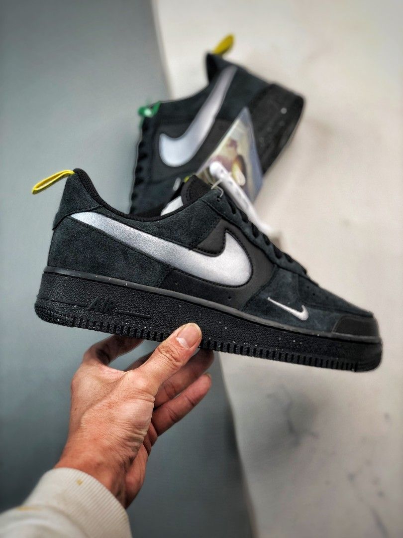 Air force swoosh discount black