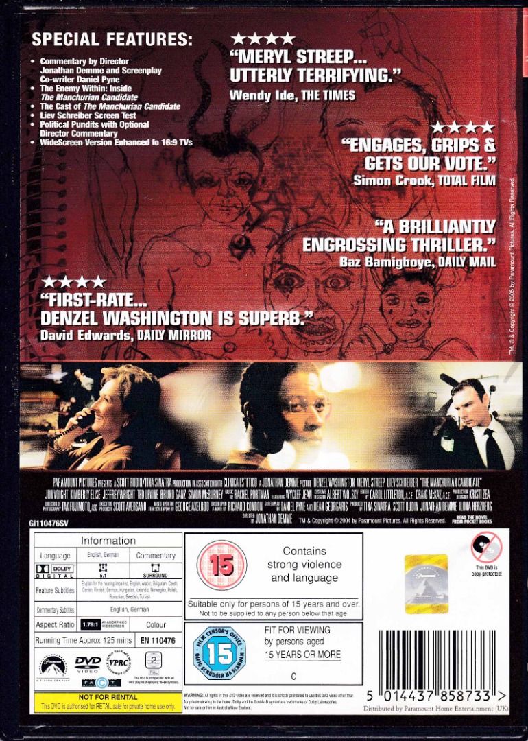 the manchurian candidate 2004 poster