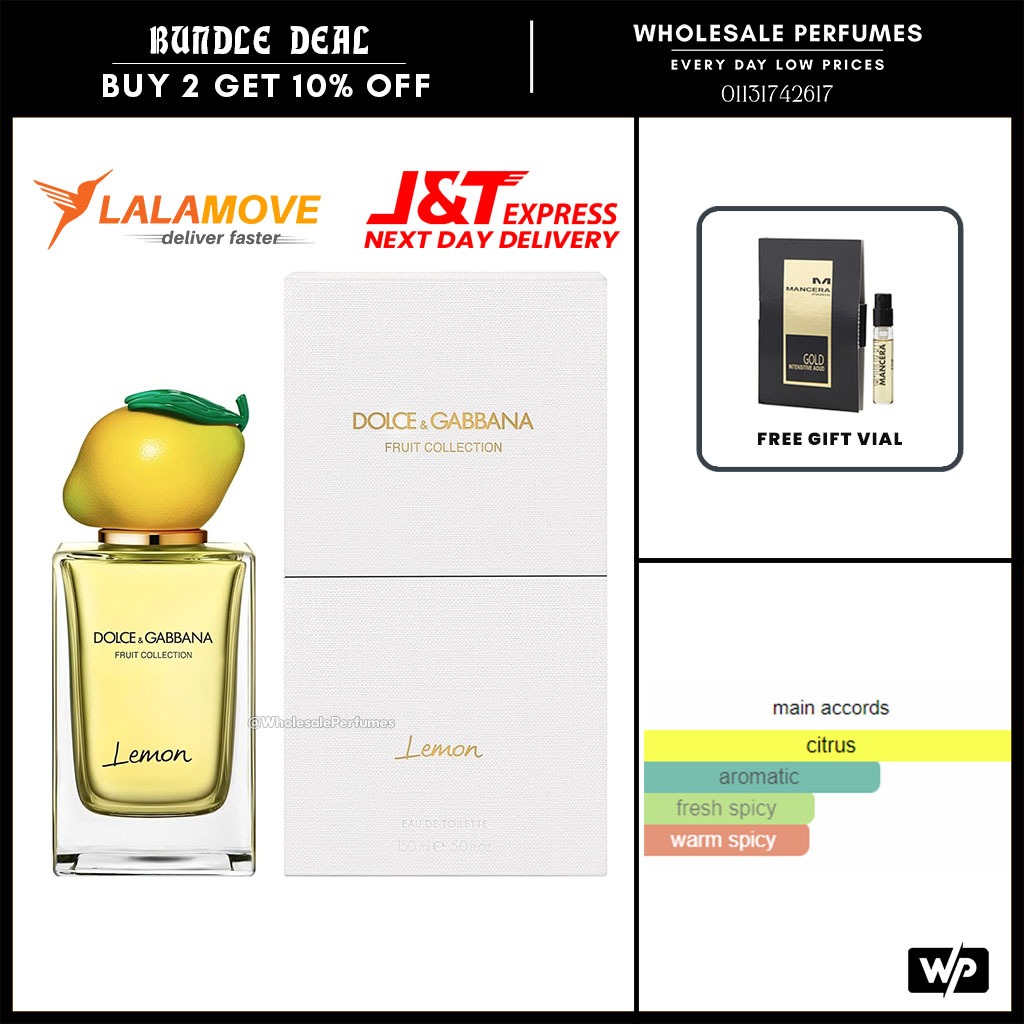 ORIGINAL DOLCE GABBANA FRUIT COLLECTION LEMON EDT 150ML FOR UNISEX Beauty Personal Care Fragrance Deodorants on Carousell
