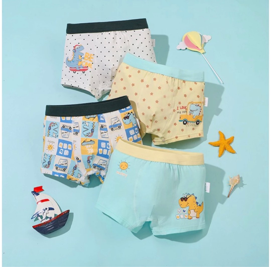 Pack Of 4 Dino Underwear [LAST PIECES LEFT], Babies & Kids, Babies & Kids  Fashion on Carousell