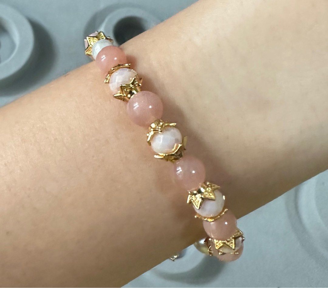 Pink deals calcite bracelet