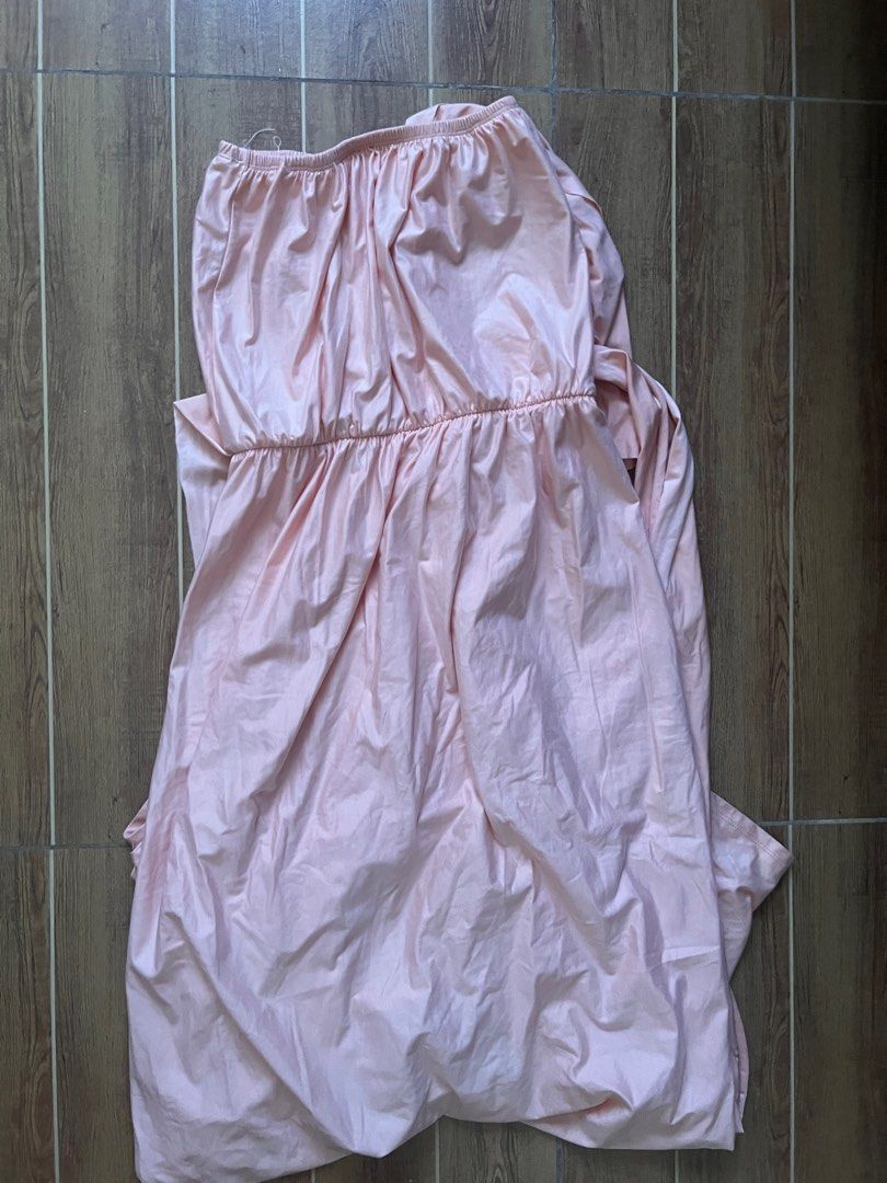 Pink infinity gown (Category: Evening dresses & gowns) located in Quezon City. Submitted by denclothes (Listing ID 1281126810, Image 2). Description: Used once during a wedding Fits up to medium.