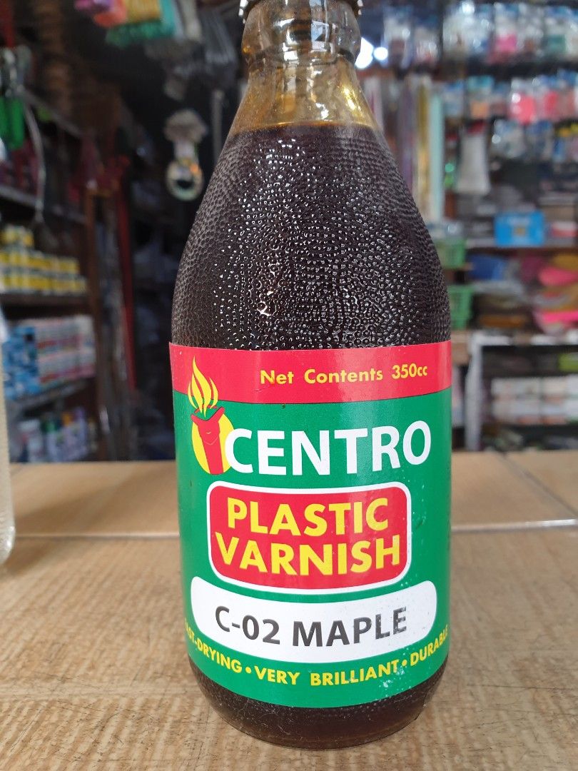 Plastic Varnish 350 cc (Category: Home Improvement Tools & Accessories) located in Manila. Submitted by miguelsfishingsupply (Listing ID 1281001125, Image 1). Description: Plastic Varnish 350 cc C-02 Maple ✅Fast-drying ✅Very brilliant ✅Durable.