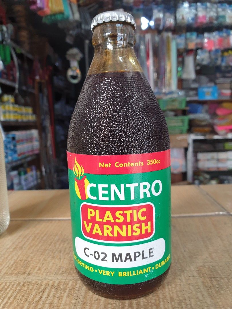 Plastic Varnish 350 cc (Category: Home Improvement Tools & Accessories) located in Manila. Submitted by miguelsfishingsupply (Listing ID 1281001125, Image 2). Description: Plastic Varnish 350 cc C-02 Maple ✅Fast-drying ✅Very brilliant ✅Durable.