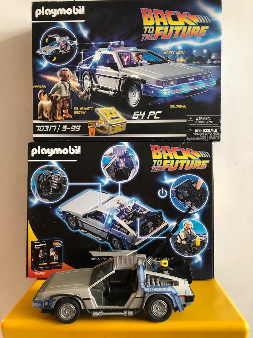 PLAYMOBIL Back to the Future DeLorean Playset - 70317 Complete Set Used
