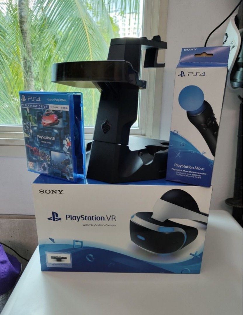 PS4 VR Headset + Camera + Move Controllers, vr ps4 