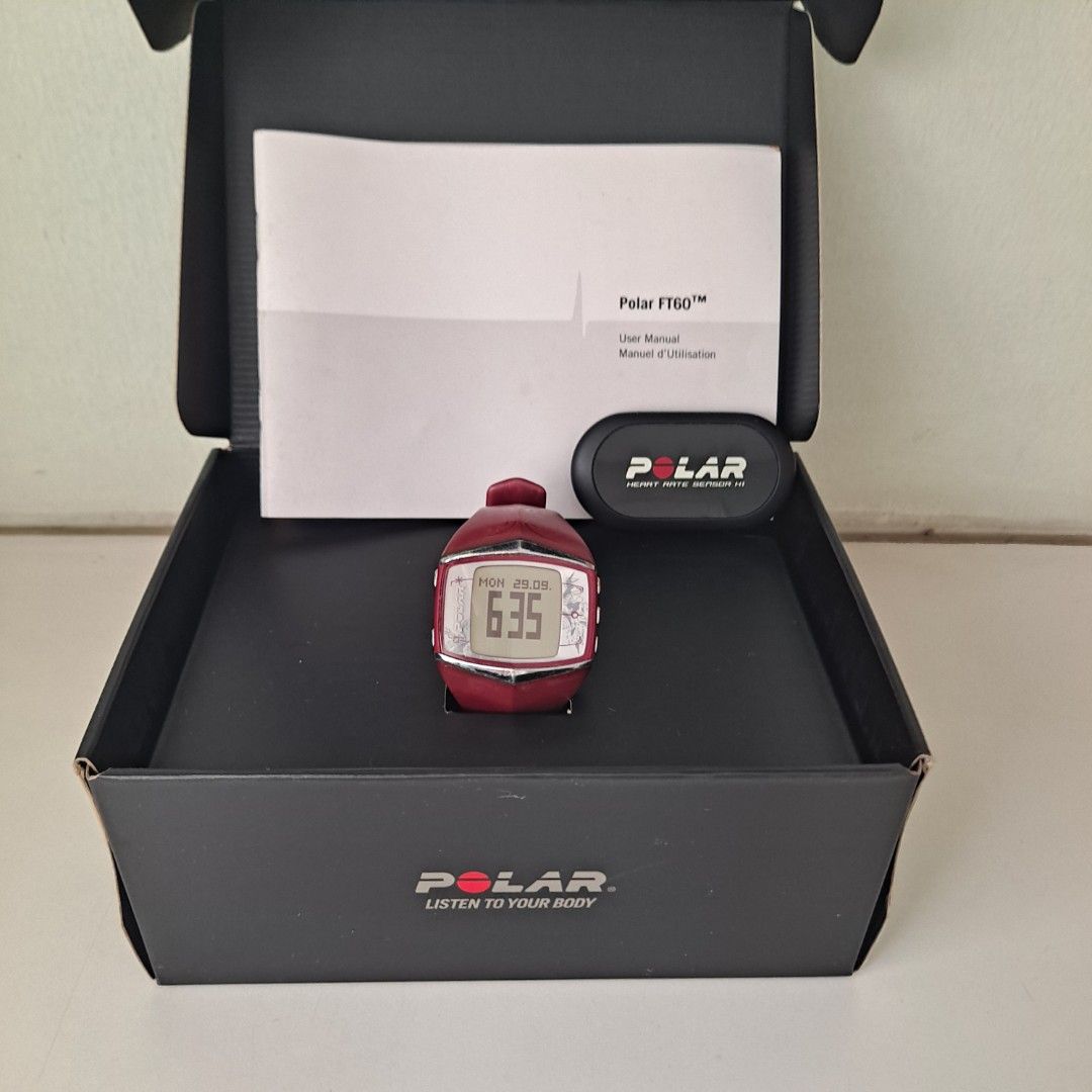 Polar FT60F Fitness Watch + Heart Rate Sensor H1, Sports Equipment