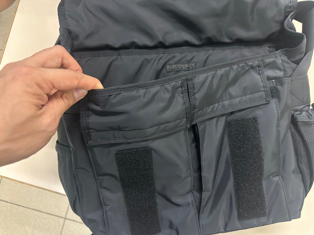 Porter Head Porter black beauty messenger bag, 名牌, 手袋及