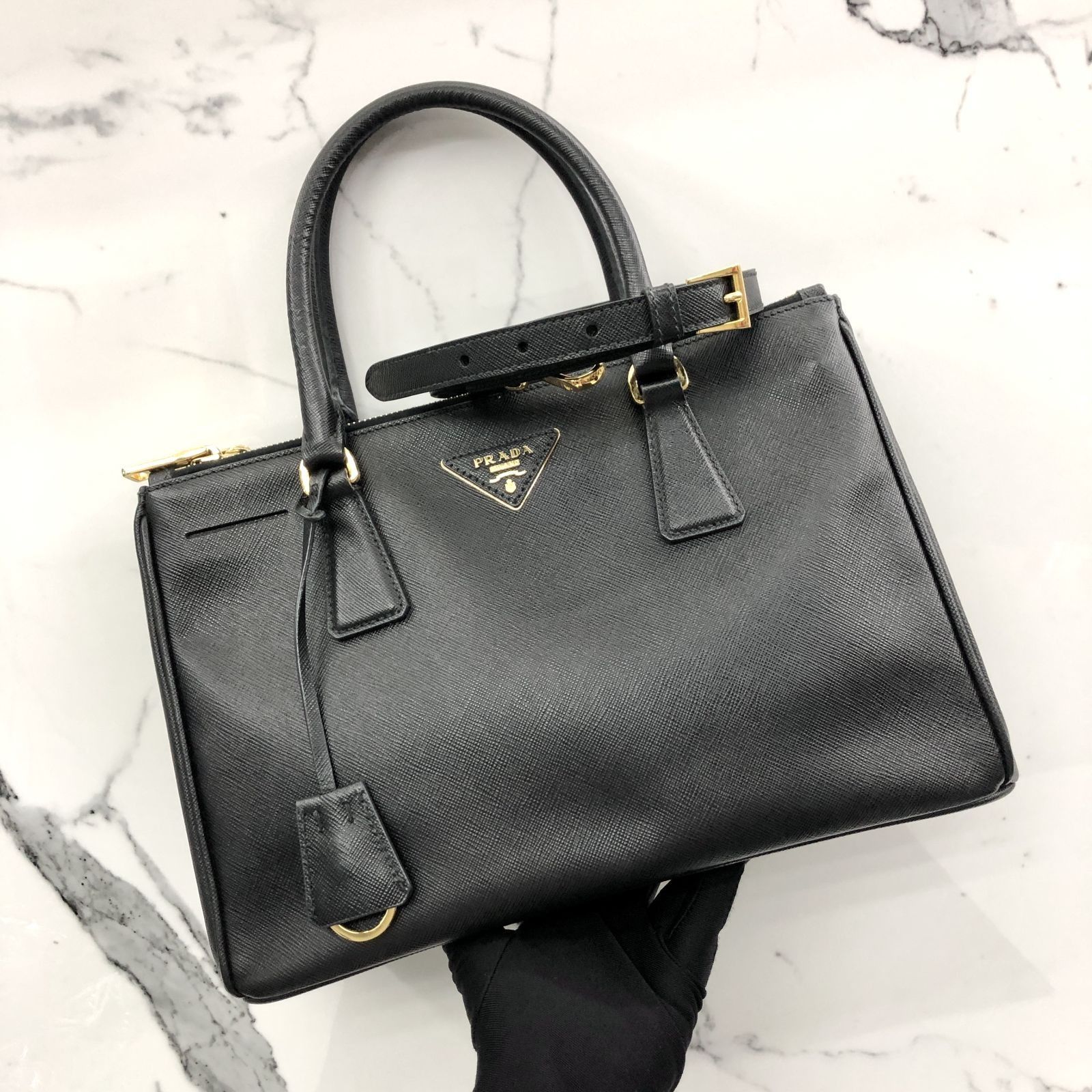 PRADA BN1801 BLACK SAFFIANO 2WAY SHOULDER BAG 247000318 KM Luxury Bags Wallets on Carousell
