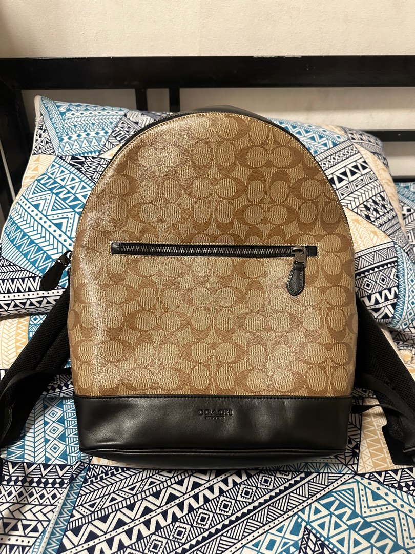 West slim backpack in signature canvas deals