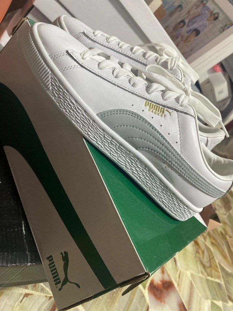 Puma classic all white hotsell