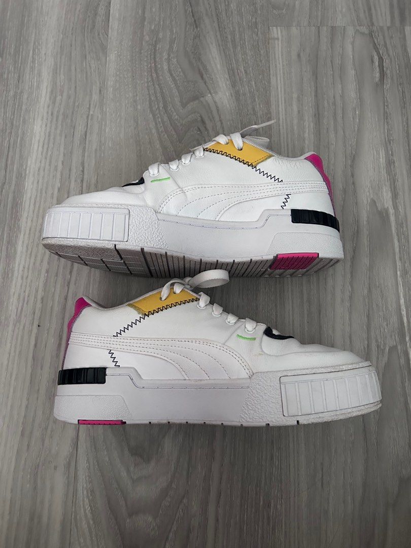 White and on sale neon shoes