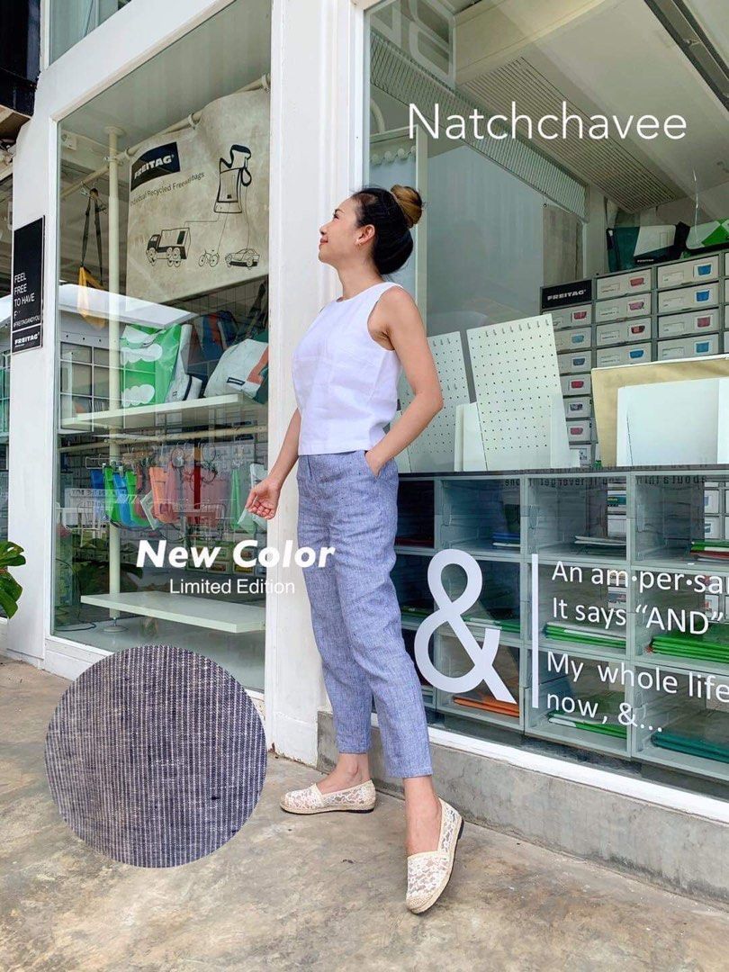 Pure linen hotsell pants
