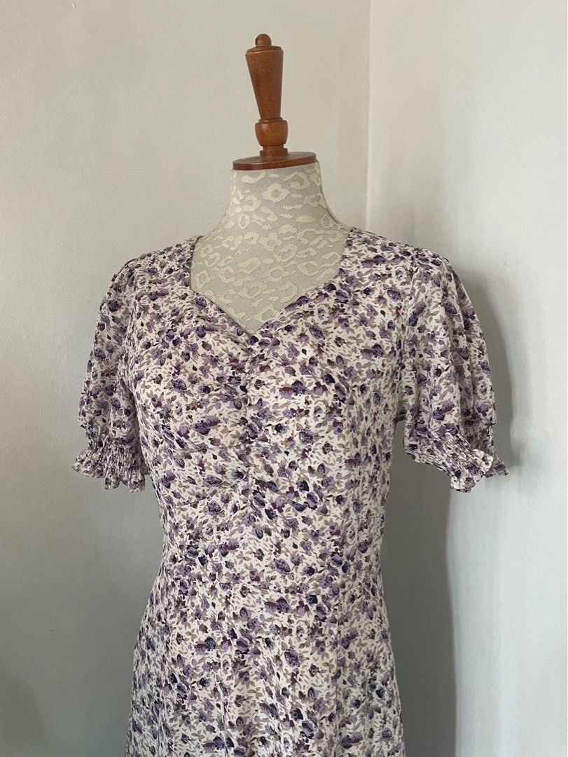 purple floral maxi dress, Women's Fashion, Dresses & Sets, Dresses on ...