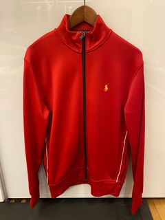 Red polo deals jacket women's