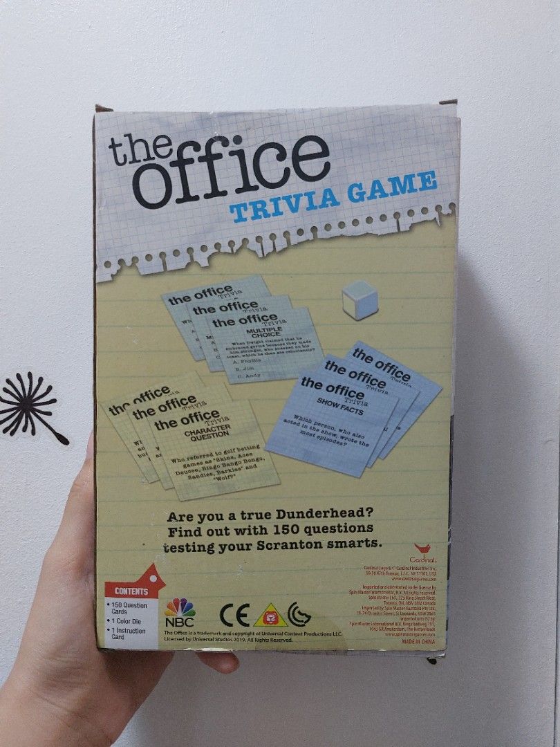 Ready to Roll The Office Trivia Game, Hobbies & Toys, Toys & Games on