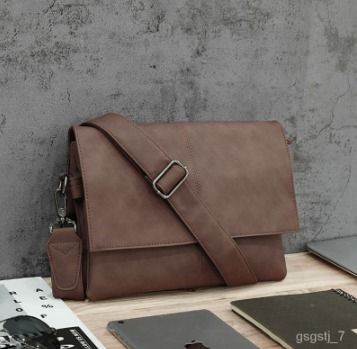 Real Leather Bag Shoulder Messenger Bag Envelope Satchel Men s Bag