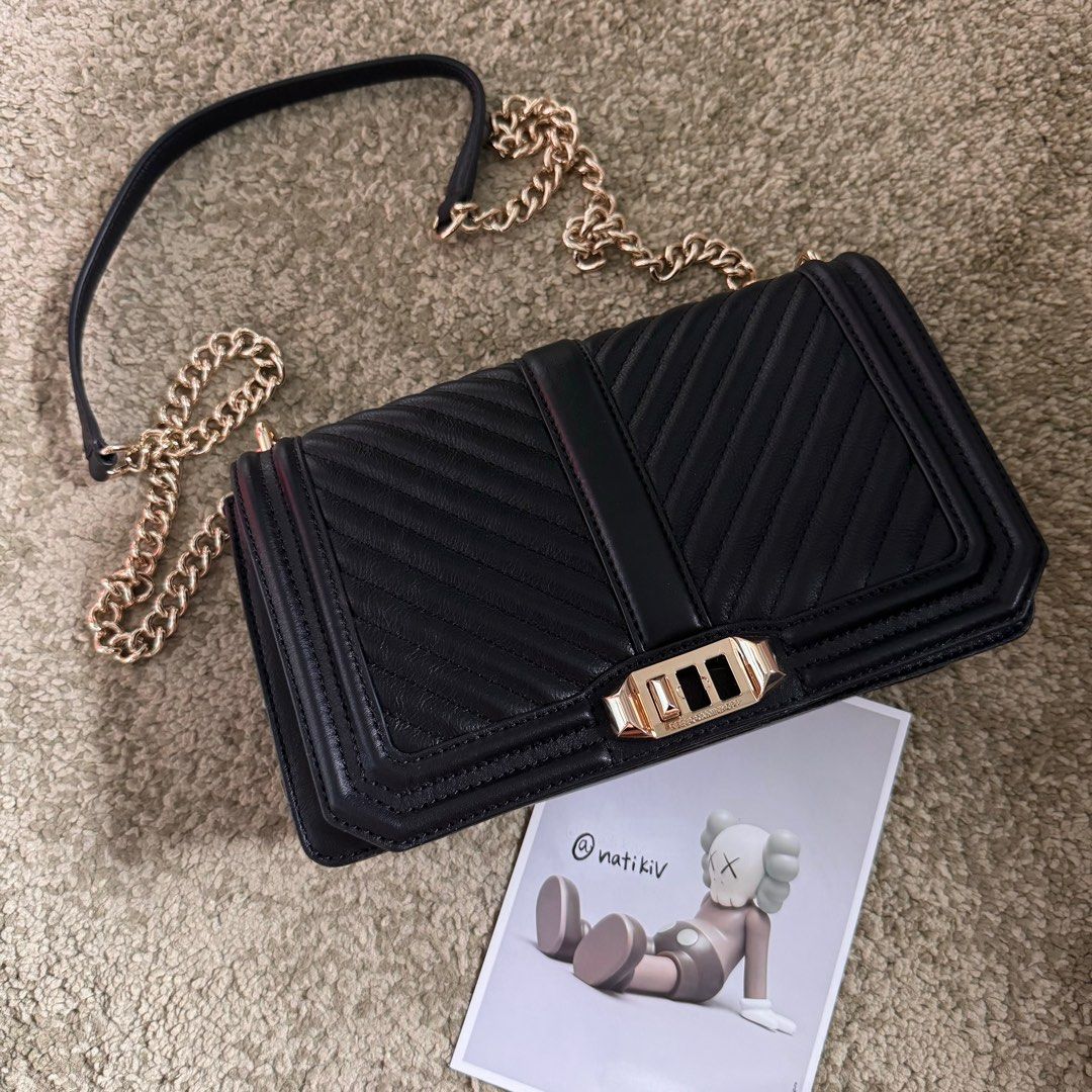 Rebecca minkoff chevron quilted love crossbody bag hotsell
