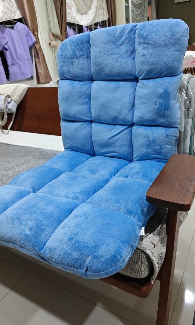 Recliner Sofa Chair Fluffy Furry Foldabld