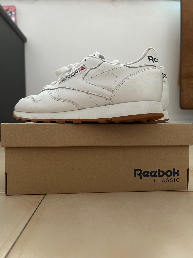 Reebok cl leather new arrivals white gum