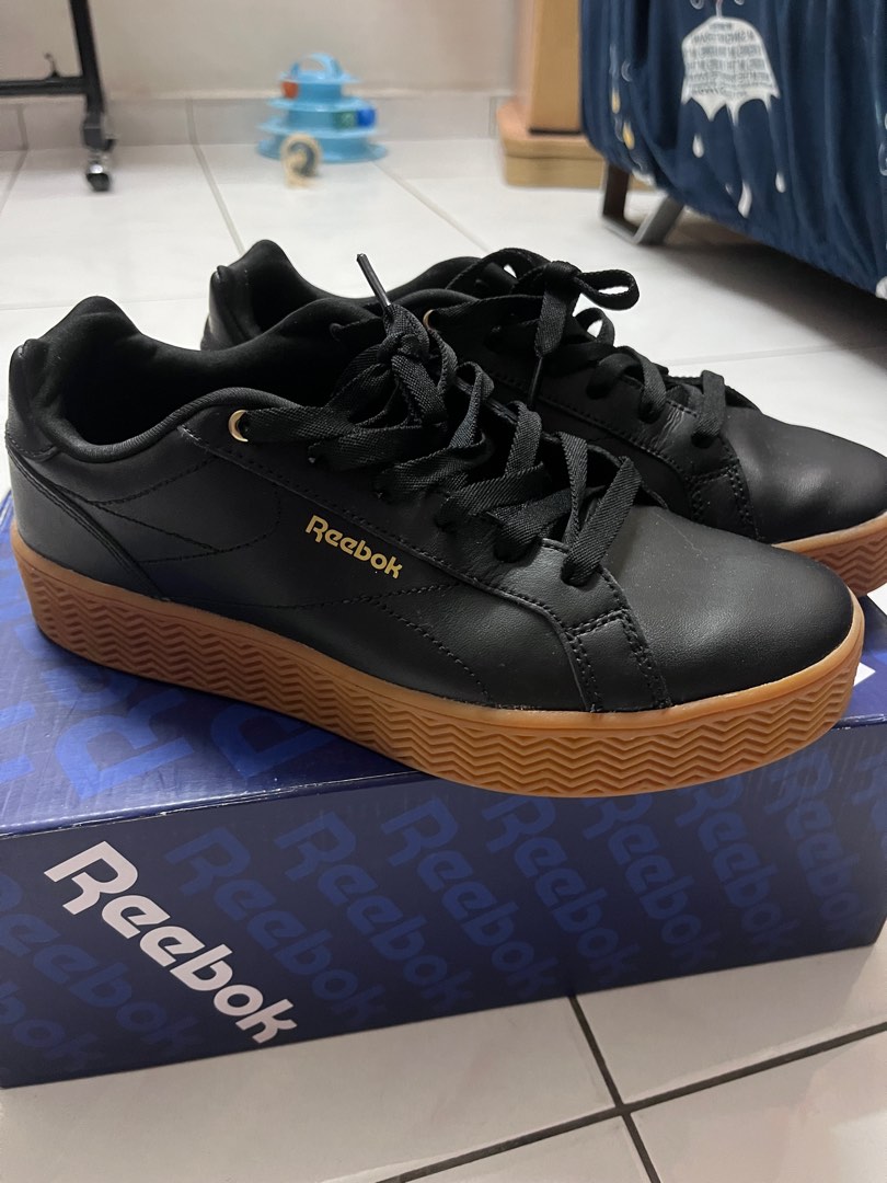 Reebok Royal Complete Black Gold Women s Fashion Footwear