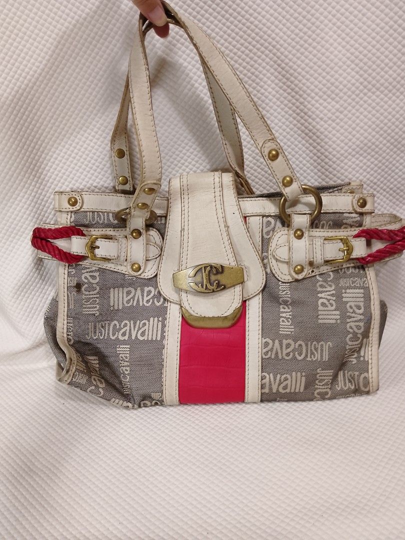 Lovely Genuine Just Cavalli By Roberto Cavalli Logo Shoulder Bag