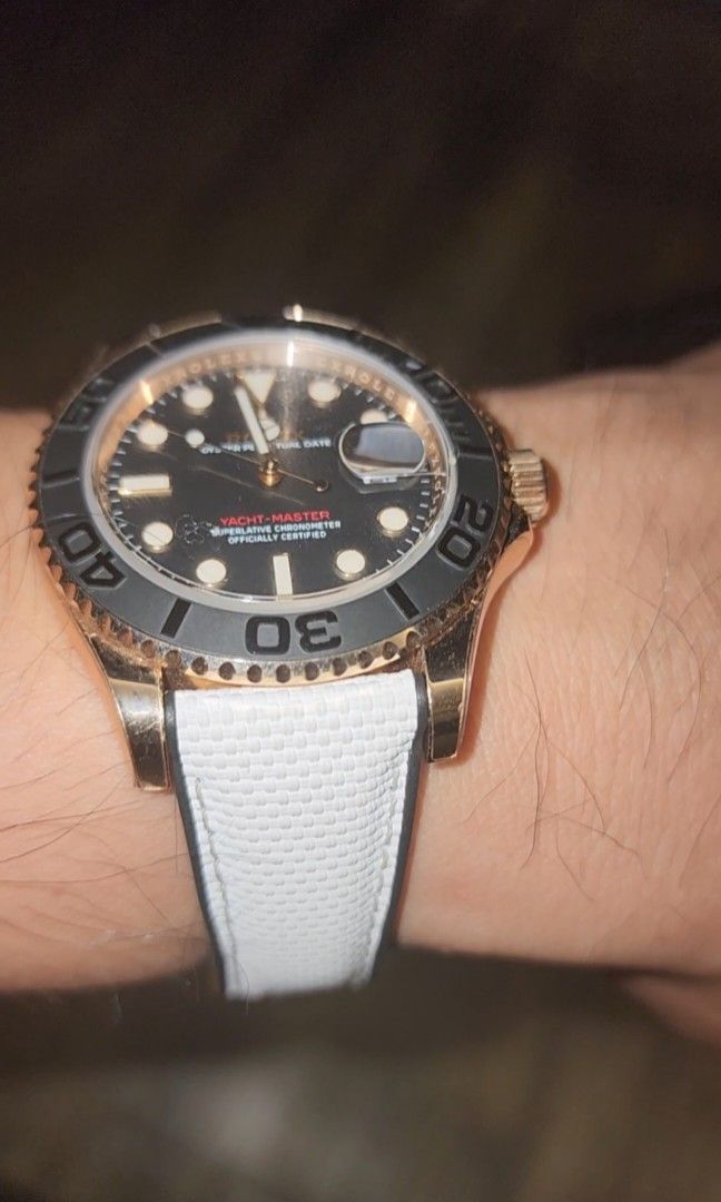 Dark Rhodium Rubber B Yacht Master Rubber B For Daytona Yatch