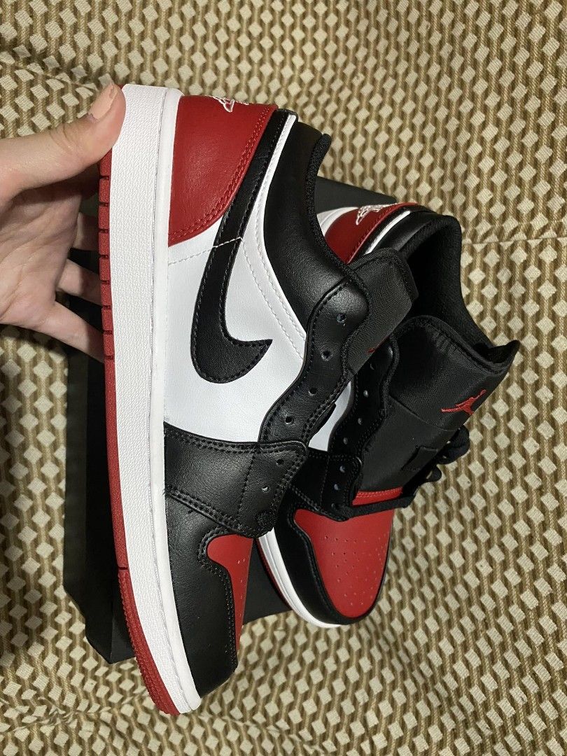 Jordan 1 2025 bred toe fake