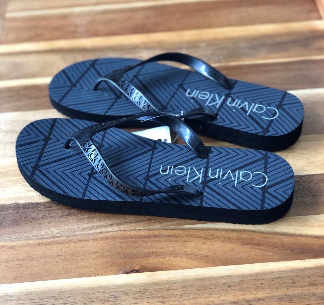 Calvin klein flip flops sale on sale