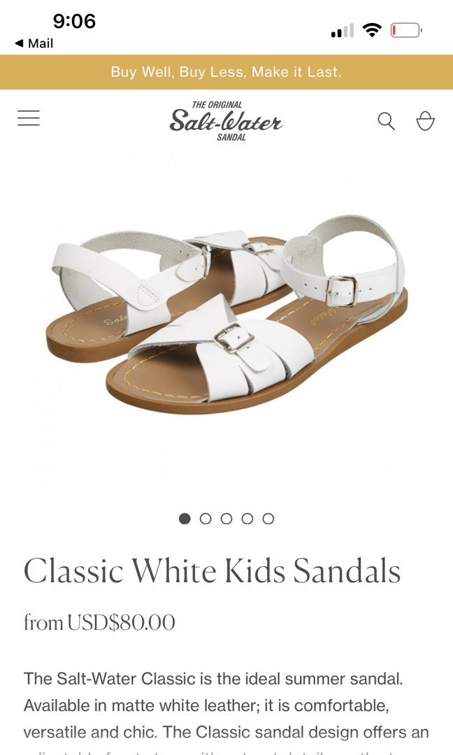 Buy white sandals online
